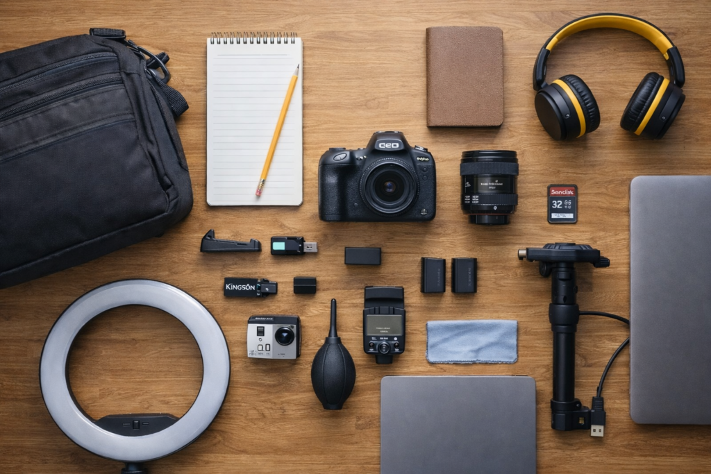 Kit photographe débutant : le matériel indispensable pour bien commencer
